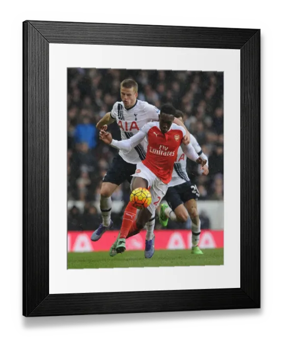 Framed Print : Intense Rivalry: Welbeck Fouls Dier (Arsenal vs. Tottenham, 2015-16)