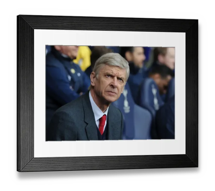 Framed Print : Arsene Wenger: The Calm Before the North London Derby - Arsenal vs. Tottenham, Premier League 2015-16