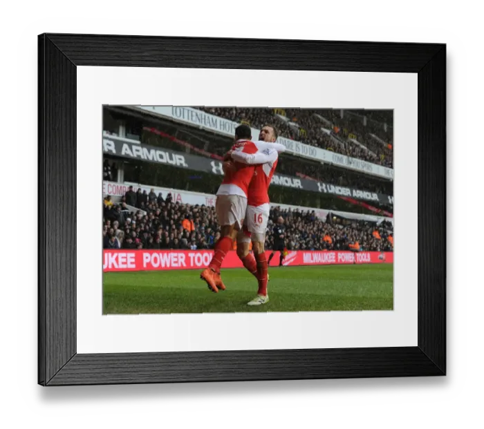 Framed Print : Arsenal's Unstoppable Partnership: Sanchez and Ramsey's Goal-Scoring Feat vs. Tottenham (2015-16) Framed Print : Arsenal's Unstoppable Partnership: Sanchez and Ramsey's Goal-Scoring Feat vs. Tottenham (2015-16)