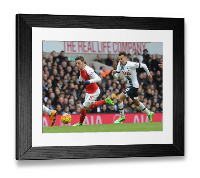 Framed Print : Mesut Ozil vs Dele Alli: A Premier League Showdown - Arsenal vs Tottenham, London 2016 Framed Print : Mesut Ozil vs Dele Alli: A Premier League Showdown - Arsenal vs Tottenham, London 2016