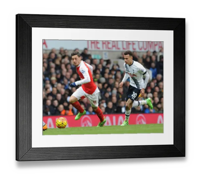 Framed Print : Clash of the Playmakers: Mesut Ozil vs Dele Alli, Tottenham Hotspur vs Arsenal, Premier League 2015-16 Framed Print : Clash of the Playmakers: Mesut Ozil vs Dele Alli, Tottenham Hotspur vs Arsenal, Premier League 2015-16