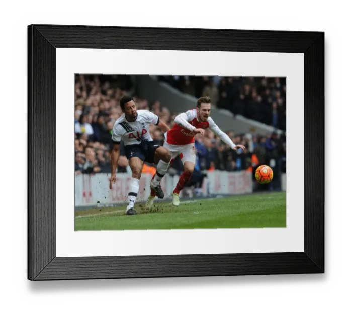 Framed Print : Clash of Midfield Titans: Ramsey vs. Dembele - Arsenal vs. Tottenham (2015-16) Framed Print : Clash of Midfield Titans: Ramsey vs. Dembele - Arsenal vs. Tottenham (2015-16)