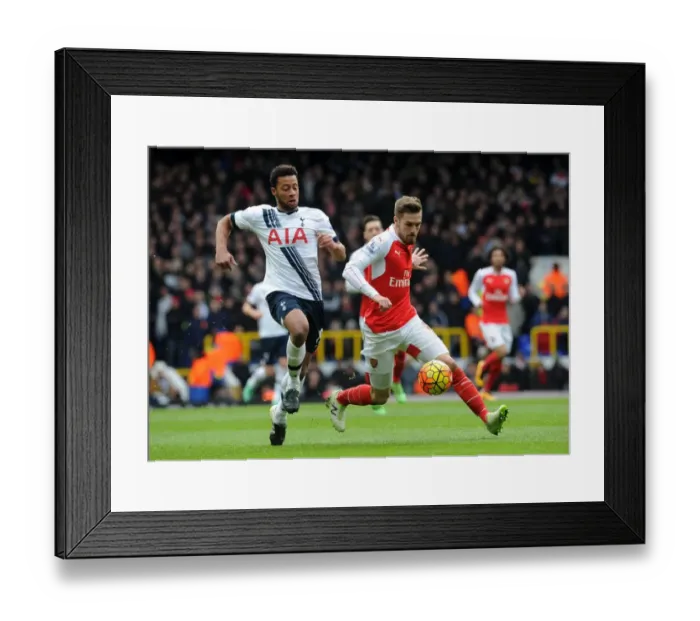 Framed Print : Clash of Midfield Titans: Ramsey vs. Dembele - Arsenal vs. Tottenham (2015-16) Framed Print : Clash of Midfield Titans: Ramsey vs. Dembele - Arsenal vs. Tottenham (2015-16)