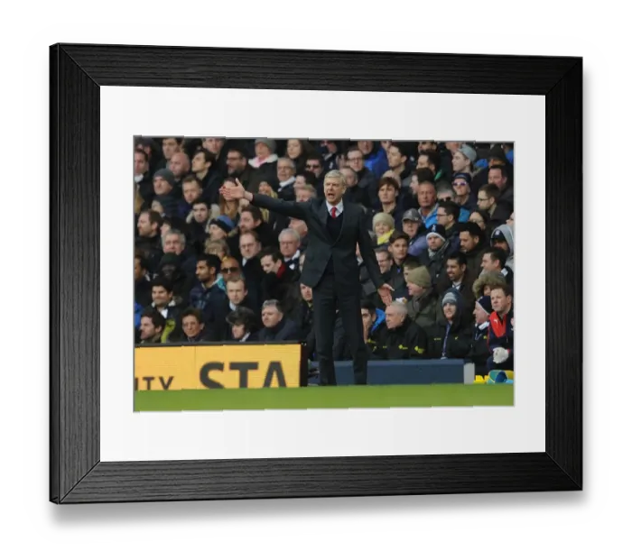 Framed Print : Arsene Wenger Faces Off Against Tottenhotpur in Intense 2016 Premier League Clash