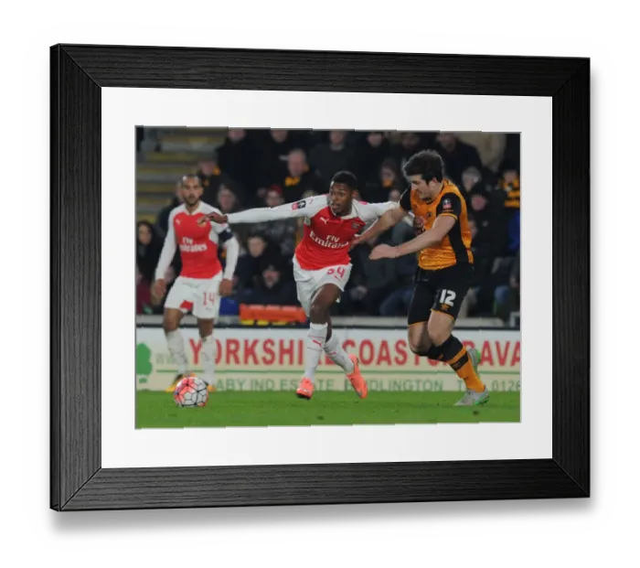Framed Print : Arsenal's Jeff Reine-Adelaide vs. Harry Maguire: FA Cup Fifth Round Replay Showdown