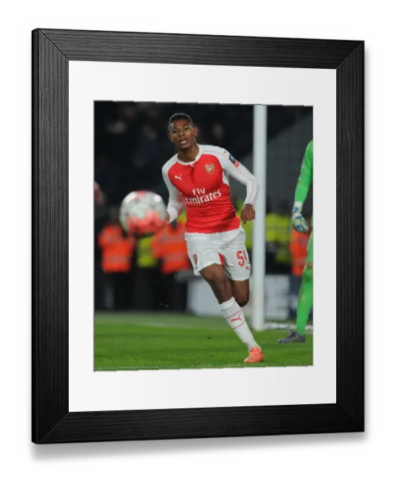 Framed Print : Arsenal's Jeff Reine-Adelaide in Action during FA Cup Clash against Hull City