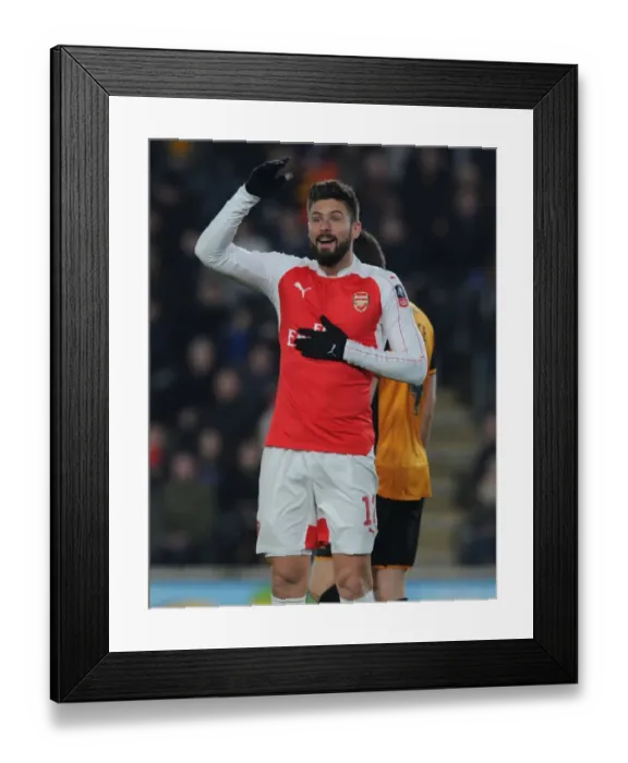 Framed Print : Arsenal's Olivier Giroud in Action: Emirates FA Cup Fifth Round Replay vs. Hull City Framed Print : Arsenal's Olivier Giroud in Action: Emirates FA Cup Fifth Round Replay vs. Hull City