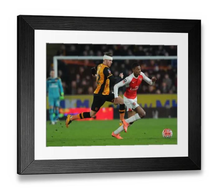 Framed Print : Showdown at KC Stadium: Jeff Reine-Adelaide vs. Nick Powell, FA Cup Fifth Round Replay Clash (15 / 16)