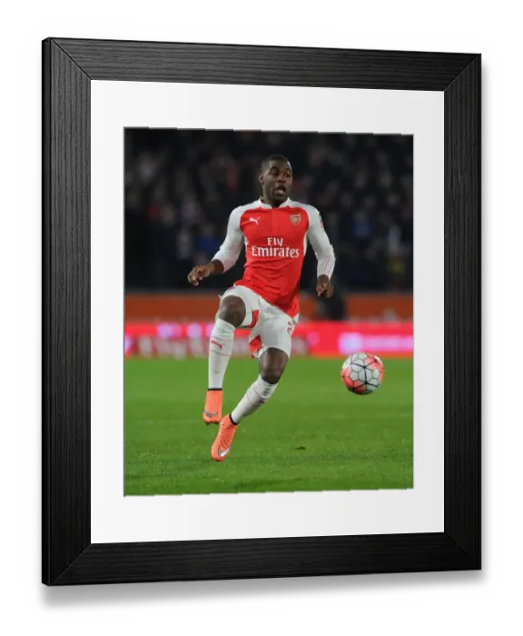 Framed Print : Joel Campbell in Action: Arsenal's FA Cup Battle against Hull City