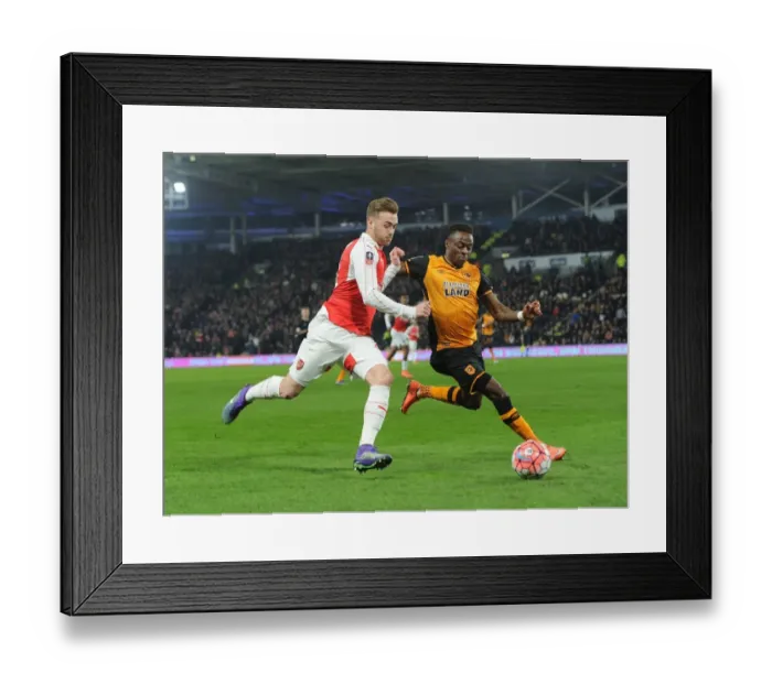 Framed Print : Clash of Wings: Chambers vs. Odubajo - FA Cup Fifth Round Showdown