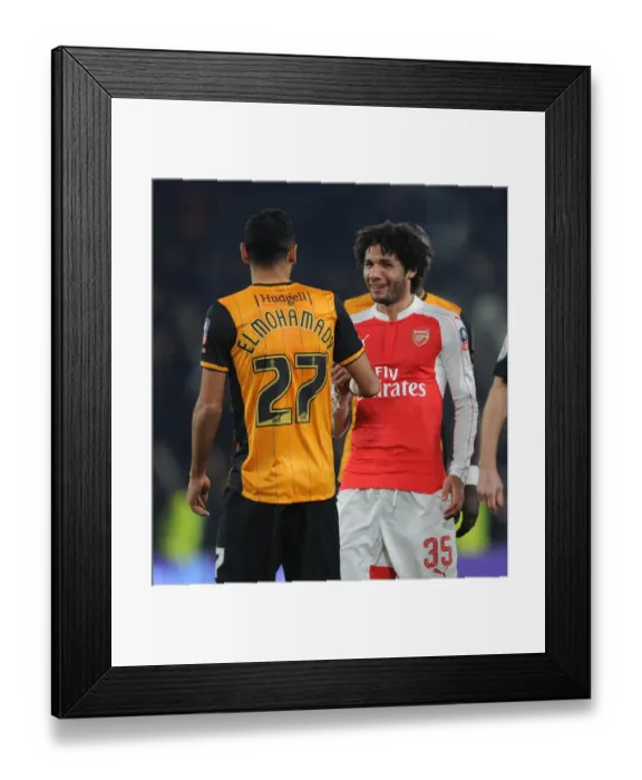 Framed Print : FA Cup Rivalry: Mohamed Elneny and Ahmed Elmohamady's Sportsmanlike Moment (15 / 16) Framed Print : FA Cup Rivalry: Mohamed Elneny and Ahmed Elmohamady's Sportsmanlike Moment (15 / 16)