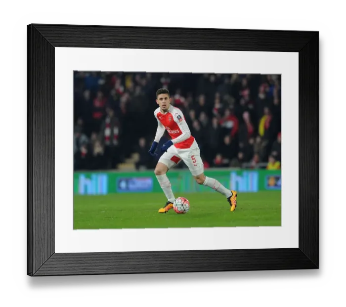 Framed Print : Gabriel in Action: Arsenal's FA Cup Victory over Hull City (March 2016)