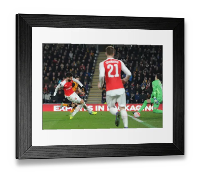 Framed Print : Olivier Giroud Scores the FA Cup Winner: Arsenal's Triumph over Hull City Framed Print : Olivier Giroud Scores the FA Cup Winner: Arsenal's Triumph over Hull City