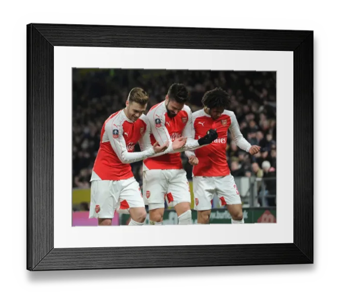 Framed Print : Arsenal's FA Cup Triumph: Giroud, Chambers, and Elneny Celebrate Goal Against Hull City (15 / 16) Framed Print : Arsenal's FA Cup Triumph: Giroud, Chambers, and Elneny Celebrate Goal Against Hull City (15 / 16)