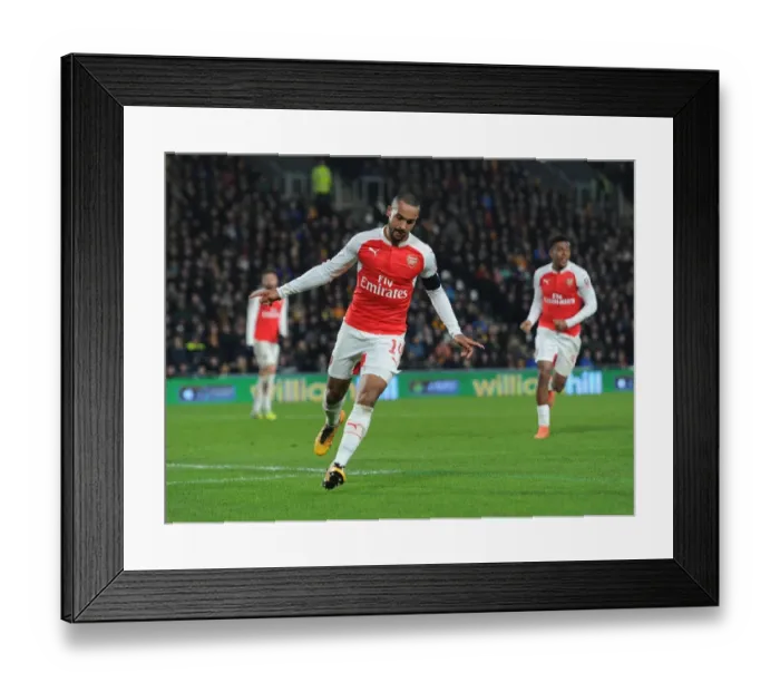 Framed Print : Theo Walcott's Hat-Trick: Arsenal Survive Hull City's Challenge in FA Cup Showdown