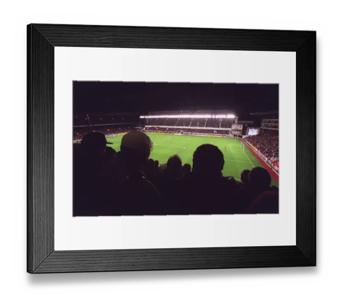 Framed Print : Arsenal Stadium, photographed from the West stand. Arsenal 3: 0 Sparta Prague