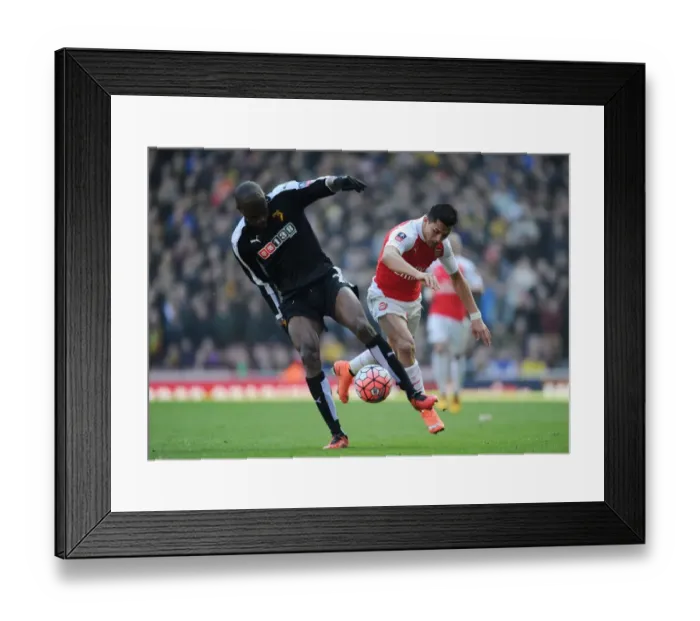 Framed Print : Arsenal vs. Watford: FA Cup Sixth Round Clash at The Emirates
