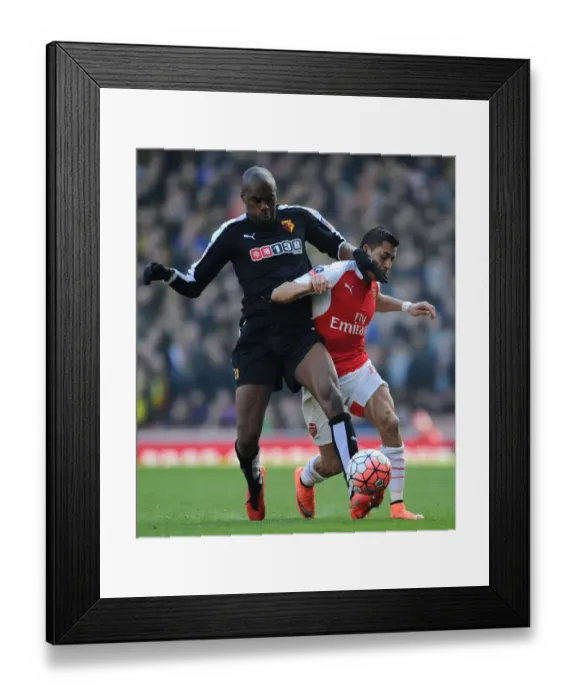 Framed Print : Arsenal vs. Watford: FA Cup Sixth Round Clash at The Emirates