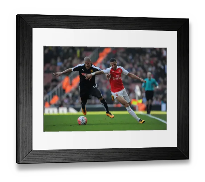 Framed Print : Arsenal vs. Watford: FA Cup Sixth Round Clash at The Emirates