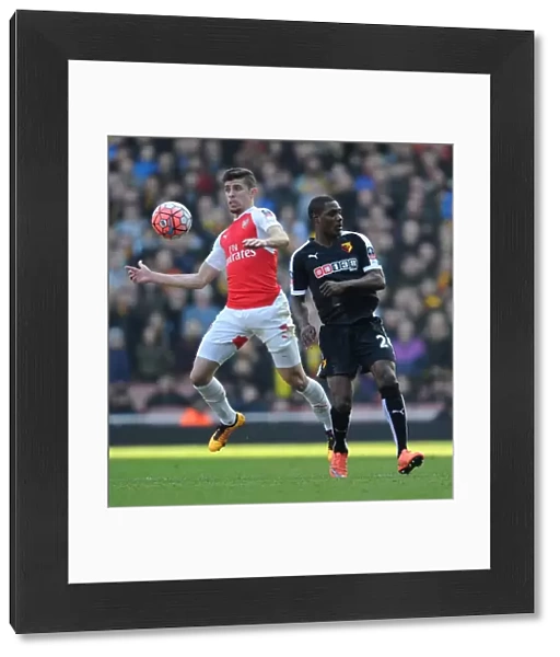 Arsenal's Gabriel Fends Off Ighalo in FA Cup Showdown