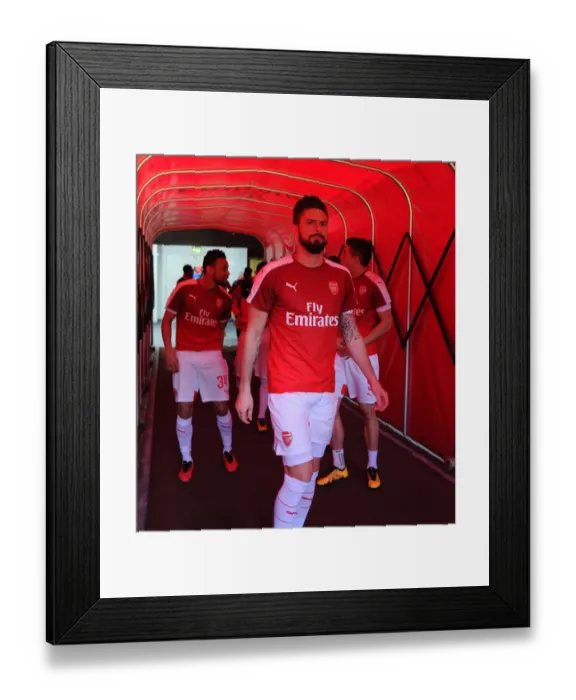 Framed Print : Arsenal's Olivier Giroud Gears Up for FA Cup Showdown Against Watford Framed Print : Arsenal's Olivier Giroud Gears Up for FA Cup Showdown Against Watford