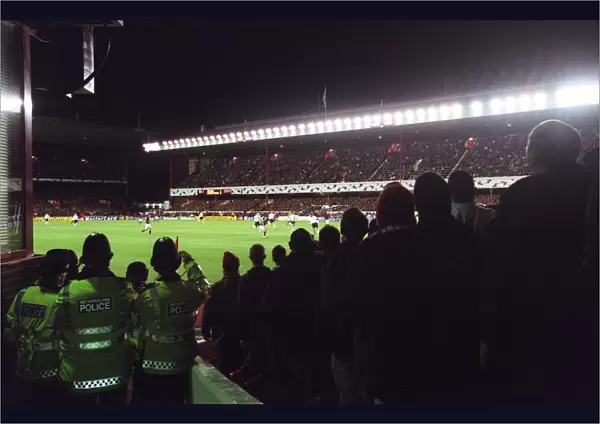 The Police watch the match, photographed from the South West corner