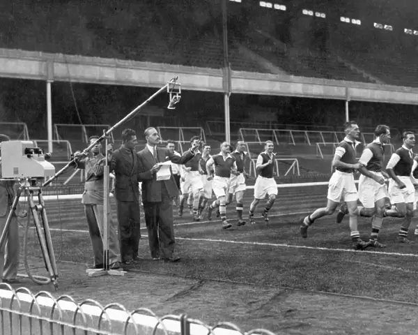 Arsenal Football Club: Pioneering the Future of Football with First-Ever Live Televised Sprint Practice at Highbury Stadium (1937)
