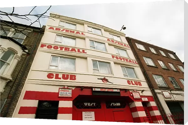 West Stand Upper Entrance. Arsenal Stadium, Highbury, London, 27  /  2  /  04