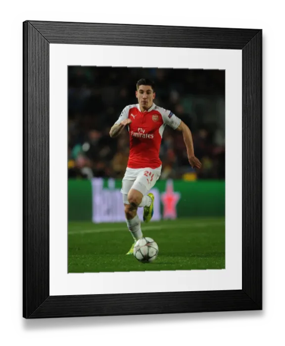 Framed Print : Hector Bellerin: A Star's Return as Arsenal Faces Off Against Former Team Barcelona in the UEFA Champions League, 2015-16 Framed Print : Hector Bellerin: A Star's Return as Arsenal Faces Off Against Former Team Barcelona in the UEFA Champions League, 2015-16