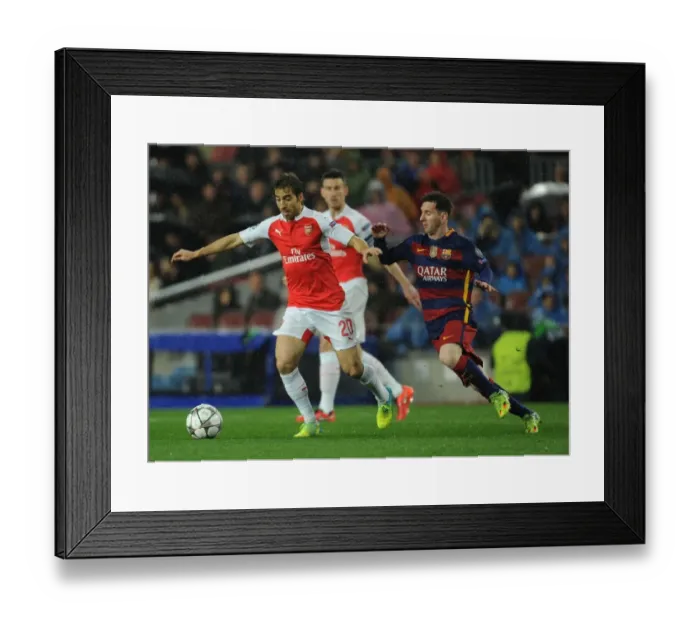 Framed Print : Flamini vs Messi: A Champion's Battle - Arsenal vs Barcelona, UEFA Champions League 2016 Framed Print : Flamini vs Messi: A Champion's Battle - Arsenal vs Barcelona, UEFA Champions League 2016