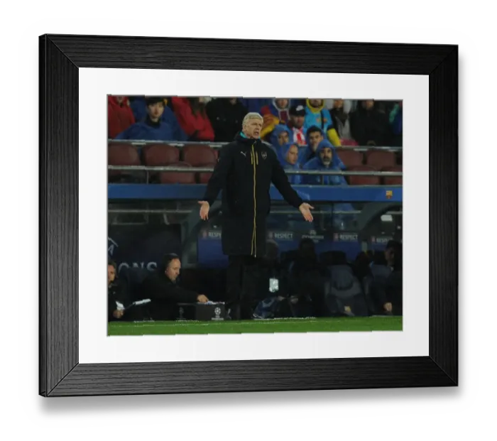 Framed Print : Arsene Wenger at Camp Nou: Arsenal's Battle for Champions League Victory against Barcelona (2015-16) Framed Print : Arsene Wenger at Camp Nou: Arsenal's Battle for Champions League Victory against Barcelona (2015-16)