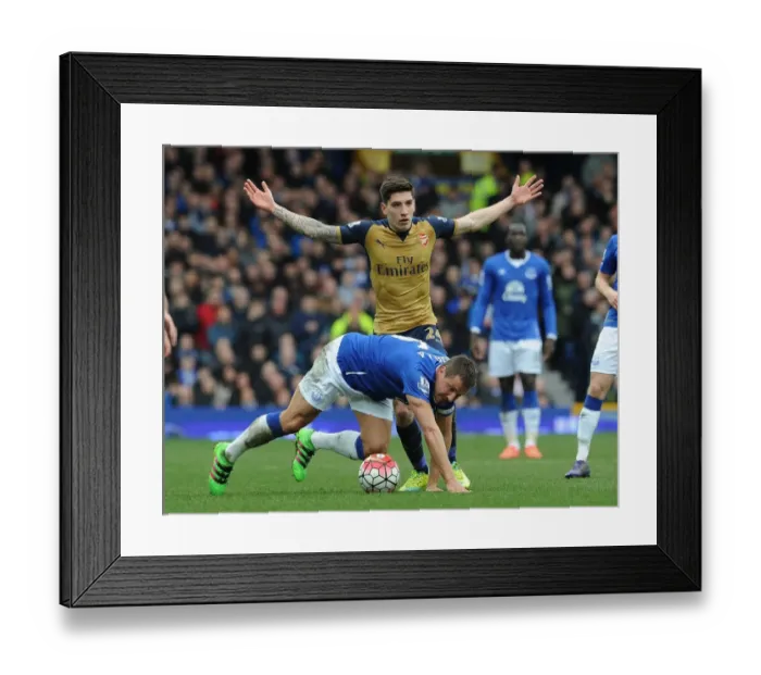 Framed Print : Clash at Goodison Park: Hector Bellerin vs. Phil Jagielka Framed Print : Clash at Goodison Park: Hector Bellerin vs. Phil Jagielka