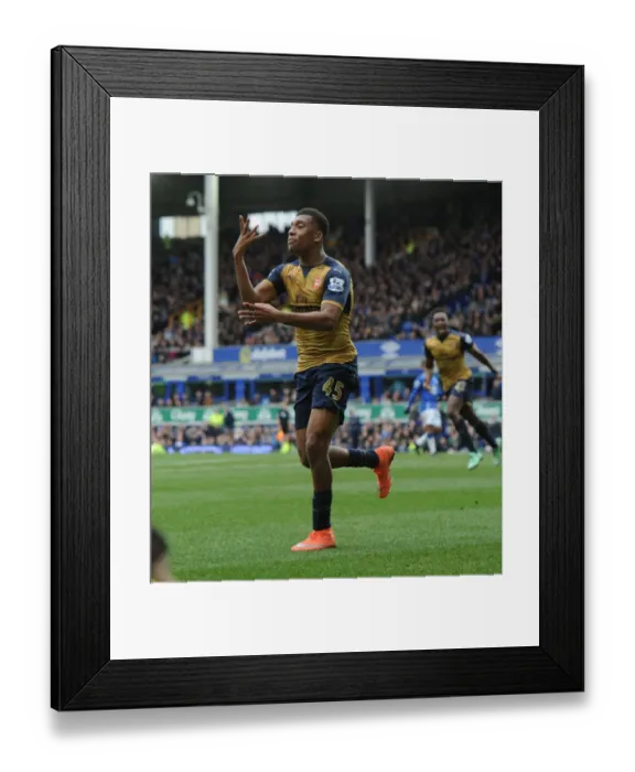 Framed Print : Alex Iwobi Scores Arsenal's Second: Everton vs Arsenal, Premier League 2015-16 - The Moment of Triumph Framed Print : Alex Iwobi Scores Arsenal's Second: Everton vs Arsenal, Premier League 2015-16 - The Moment of Triumph