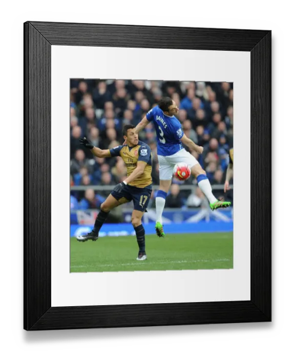 Framed Print : Sanchez vs. Baines: A Premier League Battle at Goodison Park Framed Print : Sanchez vs. Baines: A Premier League Battle at Goodison Park