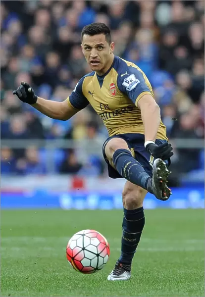 Alexis Sanchez (Arsenal). Everton 0: 2 Arsenal. Barclays Premier League. Goodison Park