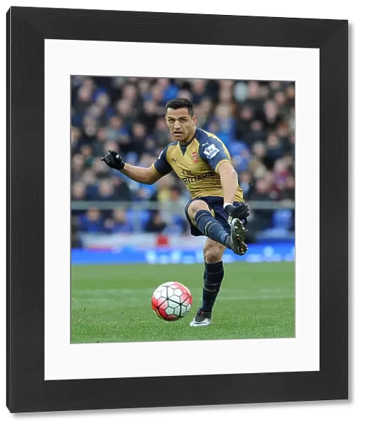 Alexis Sanchez (Arsenal). Everton 0: 2 Arsenal. Barclays Premier League. Goodison Park