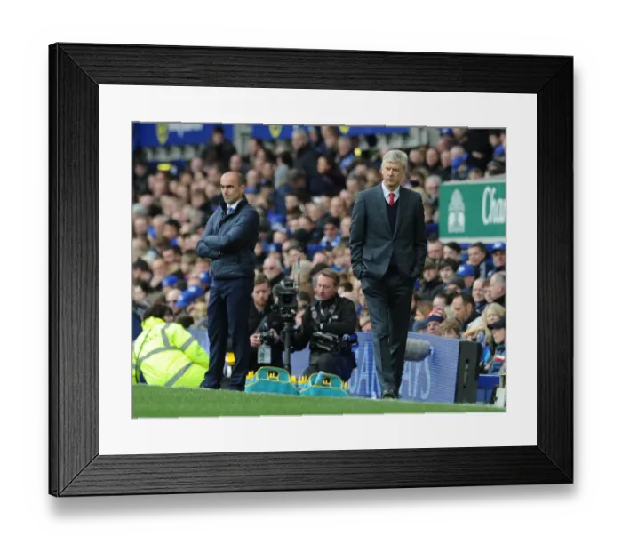 Framed Print : Arsene Wenger the Arsenal Manager. Everton 0: 2 Arsenal