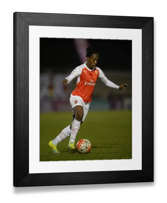 Framed Print : Danielle Carter: In Action for Arsenal Ladies Against Reading FC Women, WSL 1, 2016