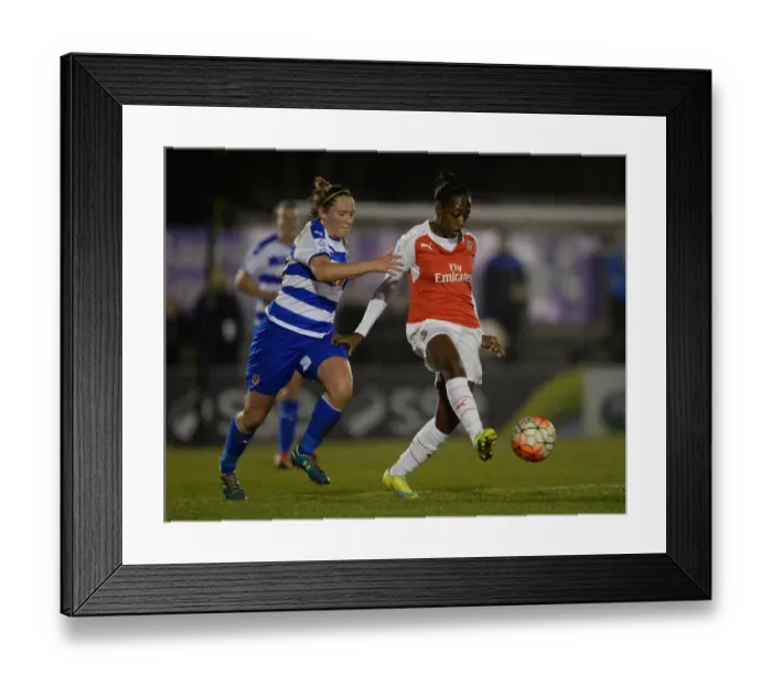 Framed Print : Danielle Carter (Arsenal) Rachel Rowe (Reading). Arsenal Ladies 3: 1 Reading FC Women Framed Print : Danielle Carter (Arsenal) Rachel Rowe (Reading). Arsenal Ladies 3: 1 Reading FC Women