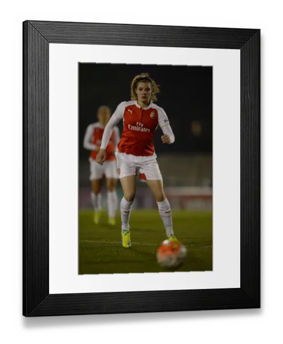 Framed Print : Dominique Janssen in Action: Arsenal Ladies vs Reading FC Women, WSL 1, 2016