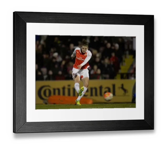 Framed Print : Dominique Janssen Scores First Goal for Arsenal Ladies against Reading FC Women, WSL 1, 2016