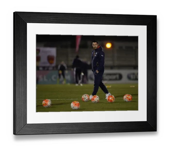 Framed Print : Pedro Martinez Losa: Arsenal Ladies FC Manager Ahead of WSL 1 Clash