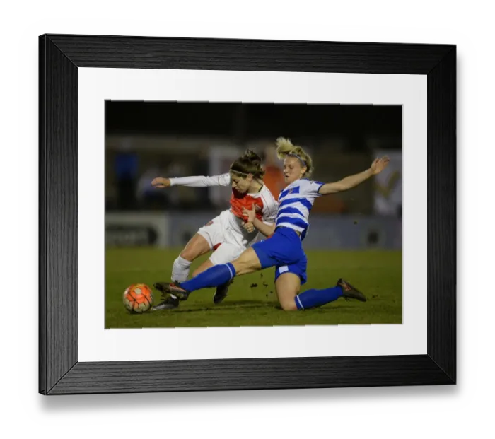Framed Print : Clash on the Pitch: Vicky Losada vs. Kayleigh Hines - Arsenal Ladies vs. Reading FC Women Framed Print : Clash on the Pitch: Vicky Losada vs. Kayleigh Hines - Arsenal Ladies vs. Reading FC Women