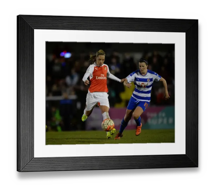 Framed Print : Battle of the Midfield: Nobbs vs. Ward - Arsenal Ladies vs. Reading FC Women WSL 1 Clash Framed Print : Battle of the Midfield: Nobbs vs. Ward - Arsenal Ladies vs. Reading FC Women WSL 1 Clash