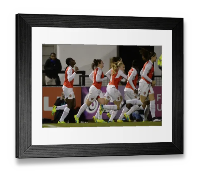 Framed Print : Asisat Oshoala Scores Arsenal's Second Goal (WSL 1, 2016)