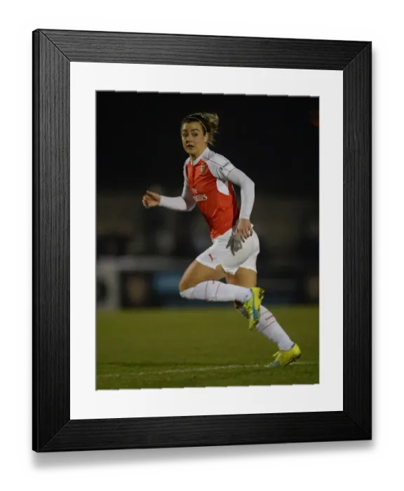 Framed Print : Jemma Rose in Action for Arsenal Ladies vs. Reading FC Women (March 2016)