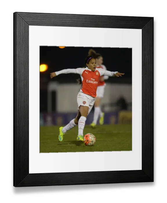 Framed Print : BOREHAMWOOD, ENGLAND - MARCH 23: Alex Scott of Arsenal Ladies during the match between Arsenal Ladies Framed Print : BOREHAMWOOD, ENGLAND - MARCH 23: Alex Scott of Arsenal Ladies during the match between Arsenal Ladies