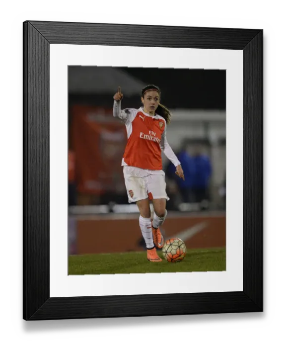 Framed Print : Danielle van de Donk: In Action for Arsenal Ladies Against Reading FC Women, WSL 1 (2016)