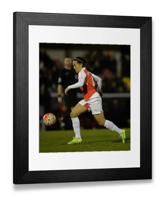 Framed Print : Fara Williams in Action: Arsenal Ladies vs. Reading FC Women, 2016