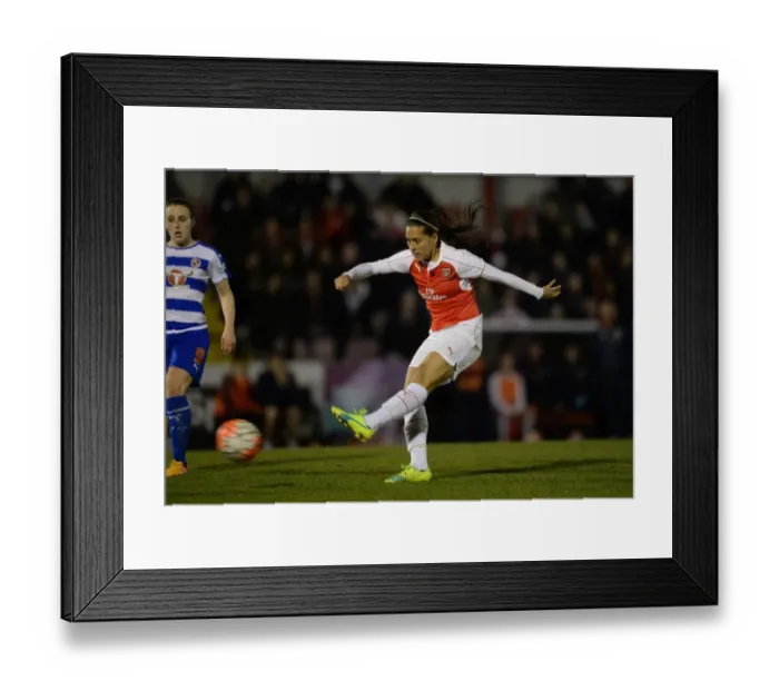 Framed Print : Fara Williams in Action: Arsenal Ladies vs. Reading FC Women, WSL 1, 2016